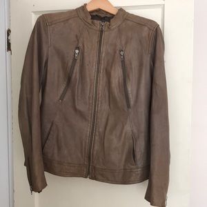 GENUINE LEATHER COAT SIZE XL BANANA REPUBLIC